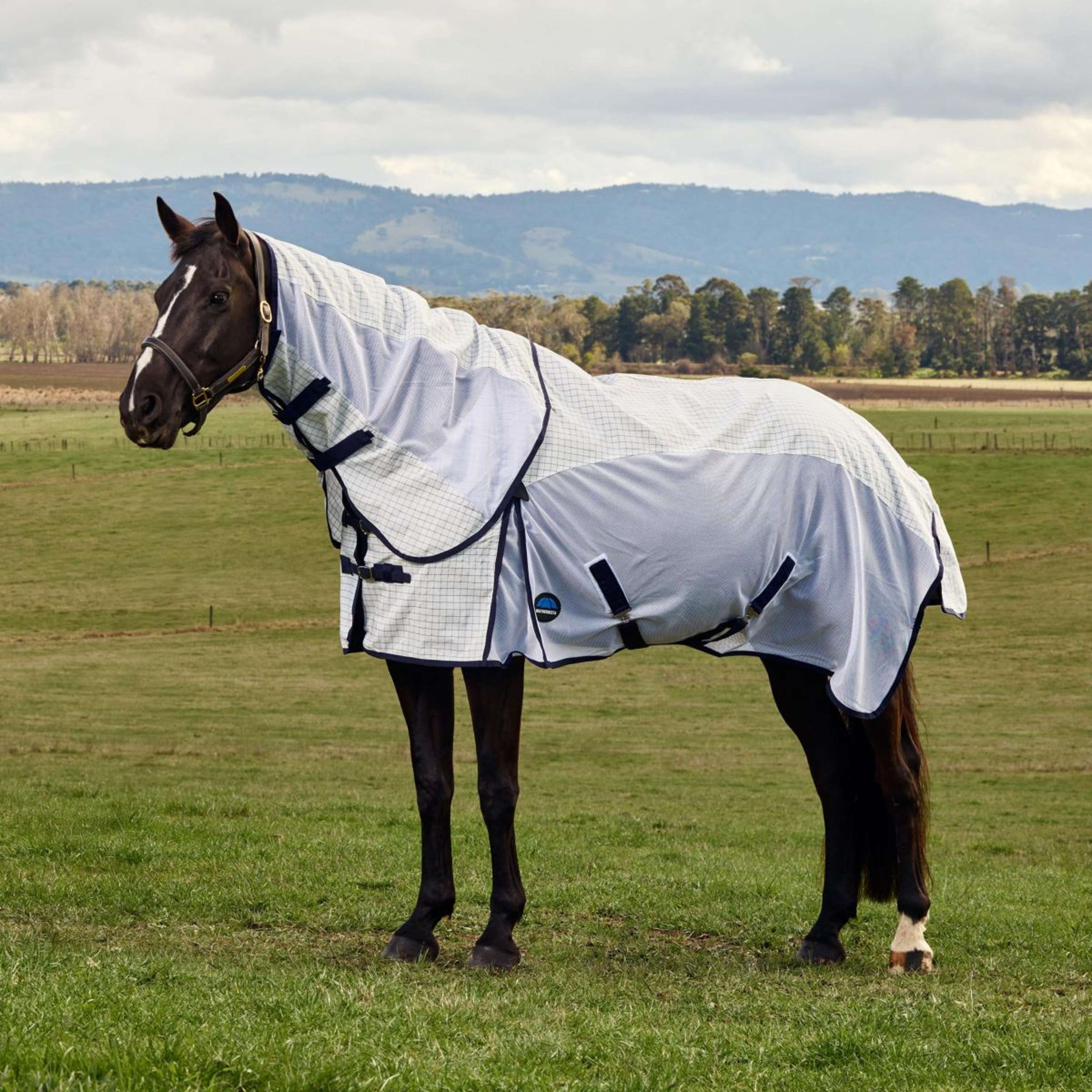 WeatherBeeta Summer Rug Airstream Combo White/Navy