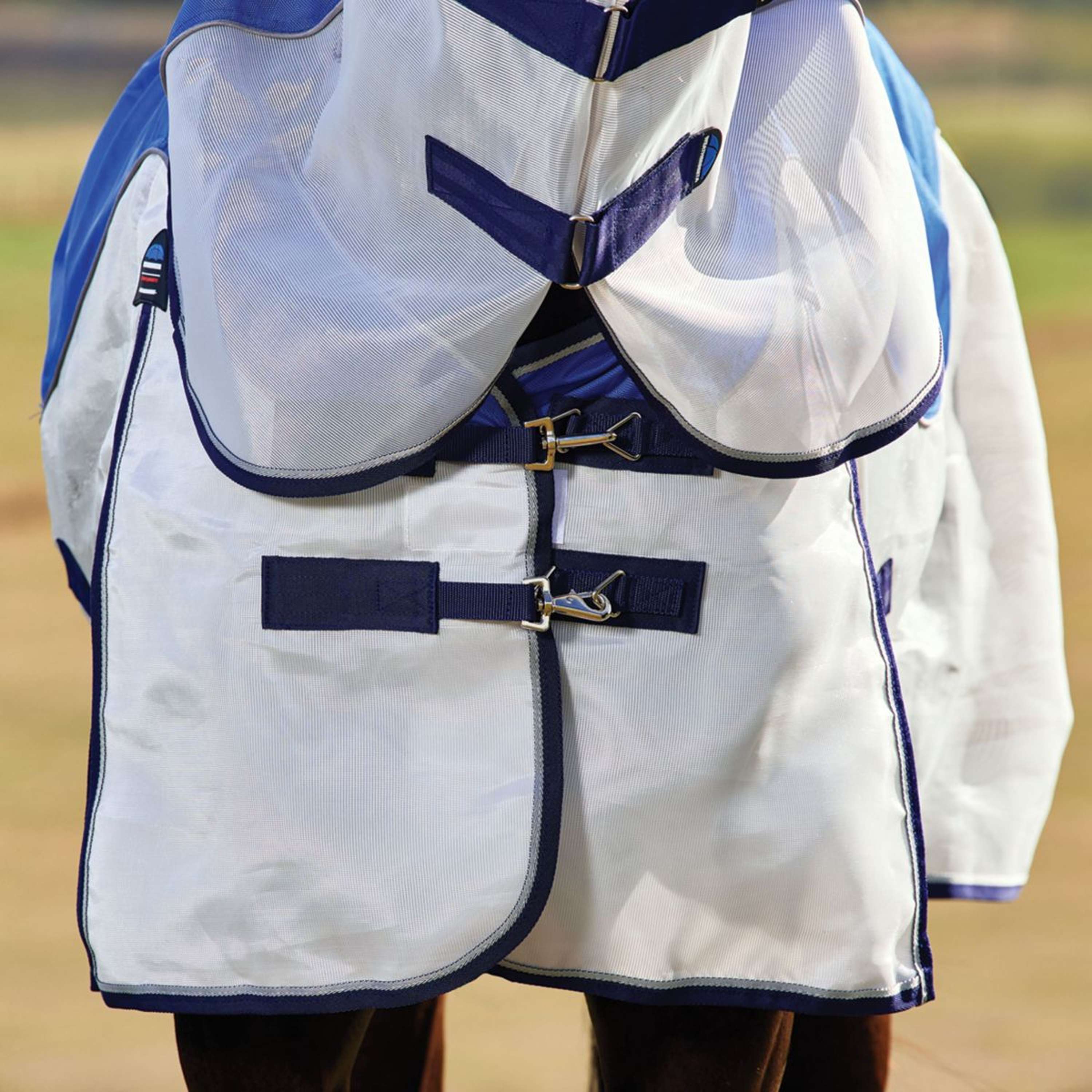 WeatherBeeta ComFiTec Duo Shield Deatch-A-Neck Blue/Silver/Navy