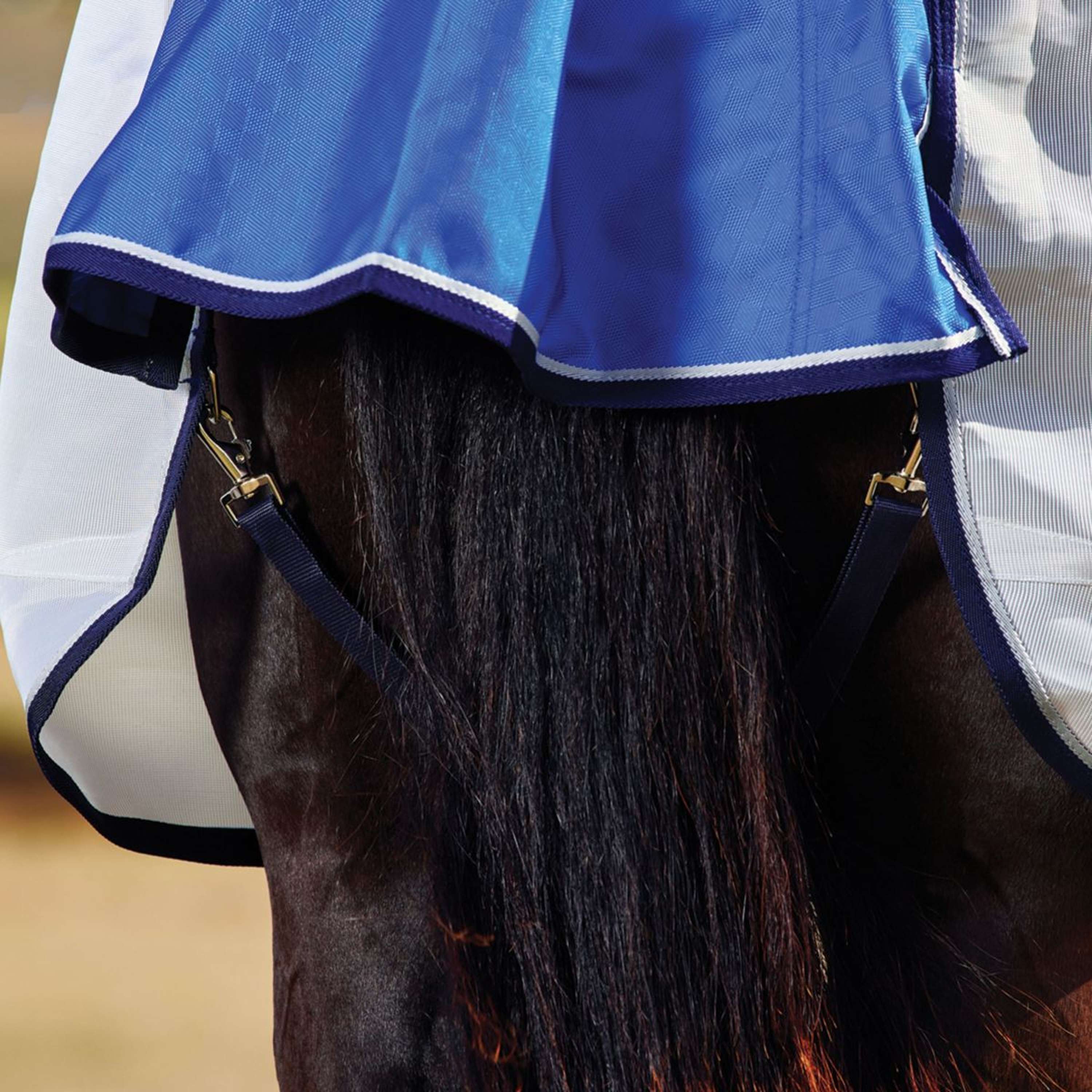 WeatherBeeta ComFiTec Duo Shield Deatch-A-Neck Blue/Silver/Navy