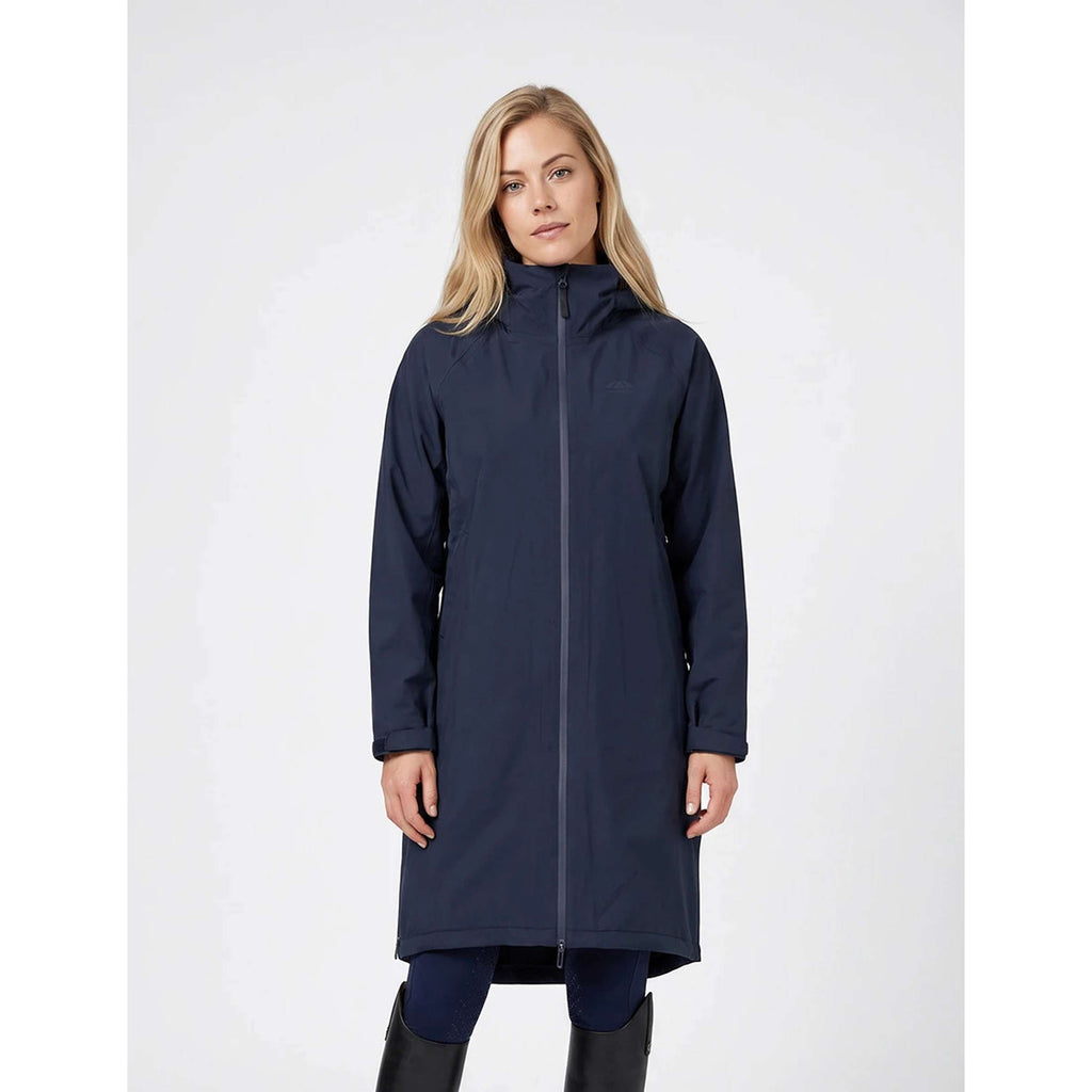 WeatherBeeta Long Coat Spectator Waterproof Fleece Lined Navy