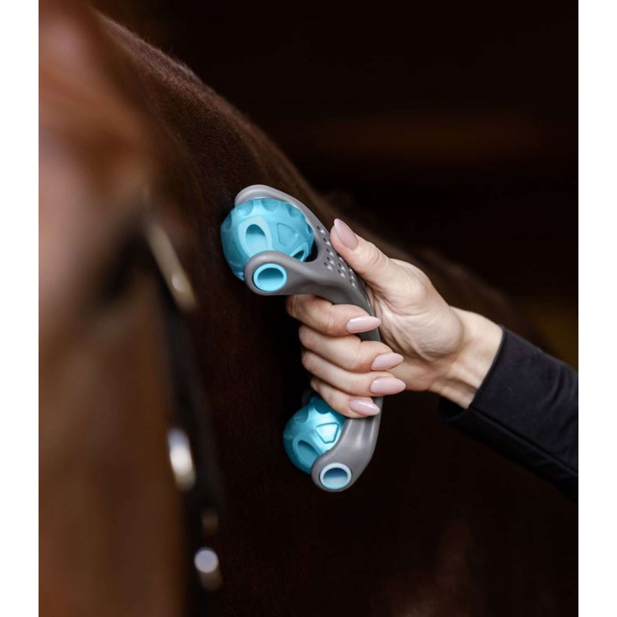 Waldhausen Health + Care Massage Brush Relax Roller Grey/Blue