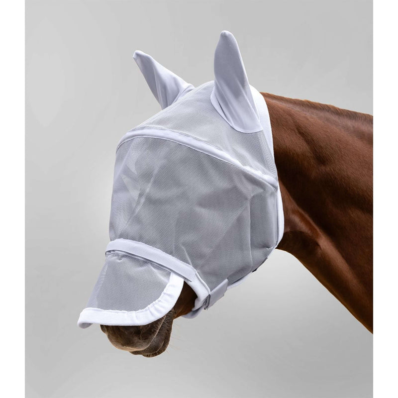 Waldhausen Fly Mask Premium Space with Ears Silver Grey