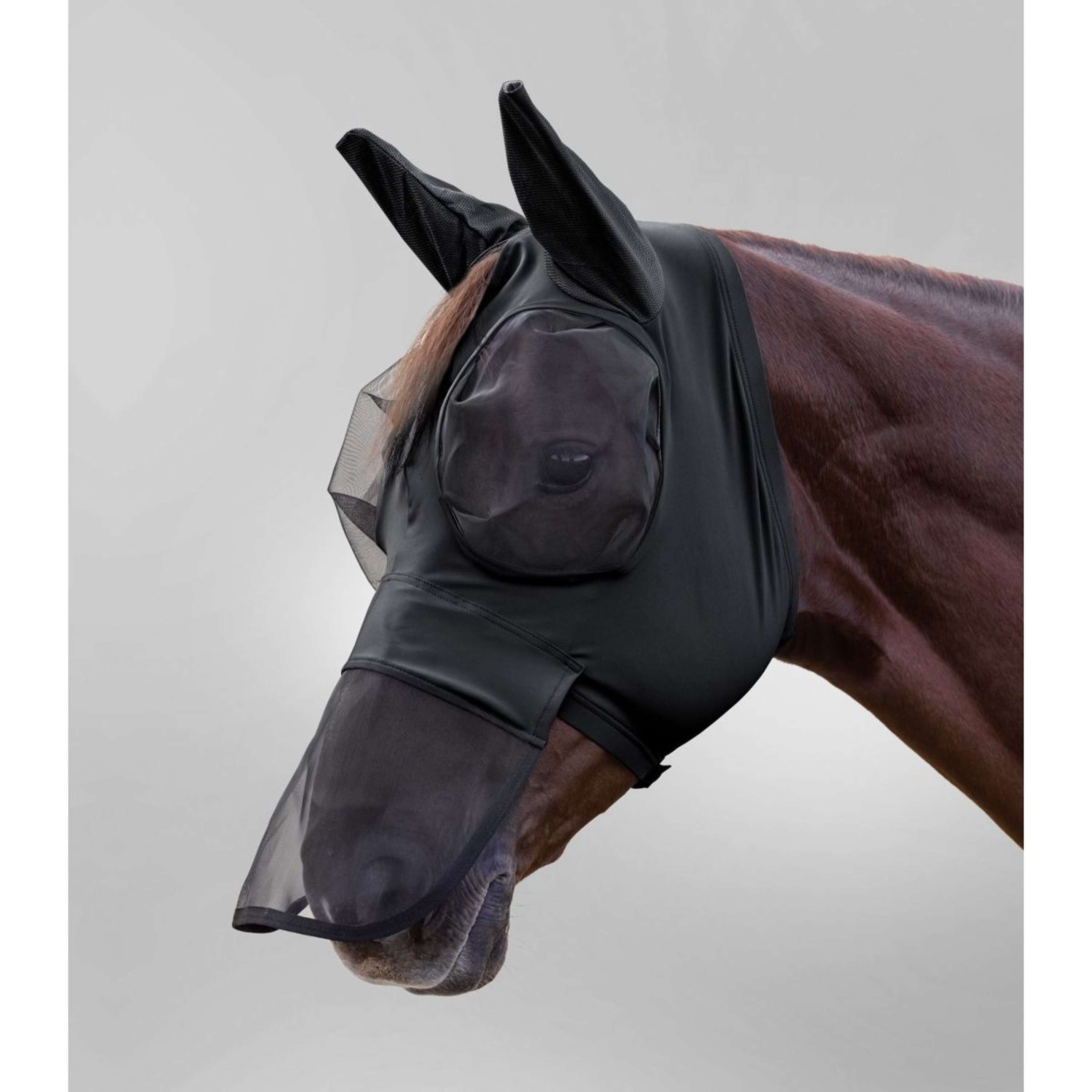 Waldhausen Fly Mask Puck with Nose Black
