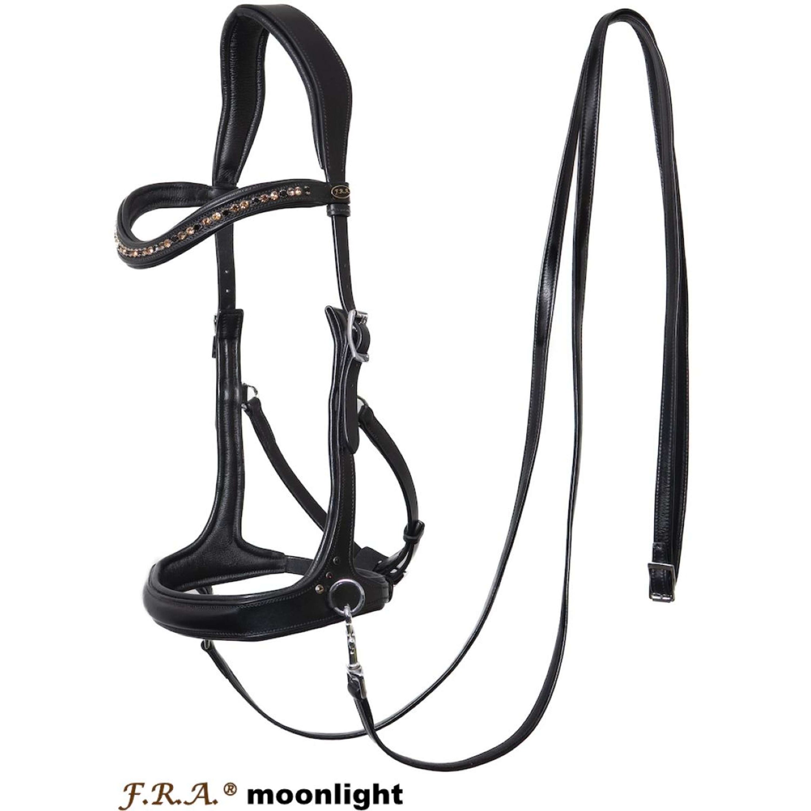 F.R.A. Bitless Bridle Moonlight Black