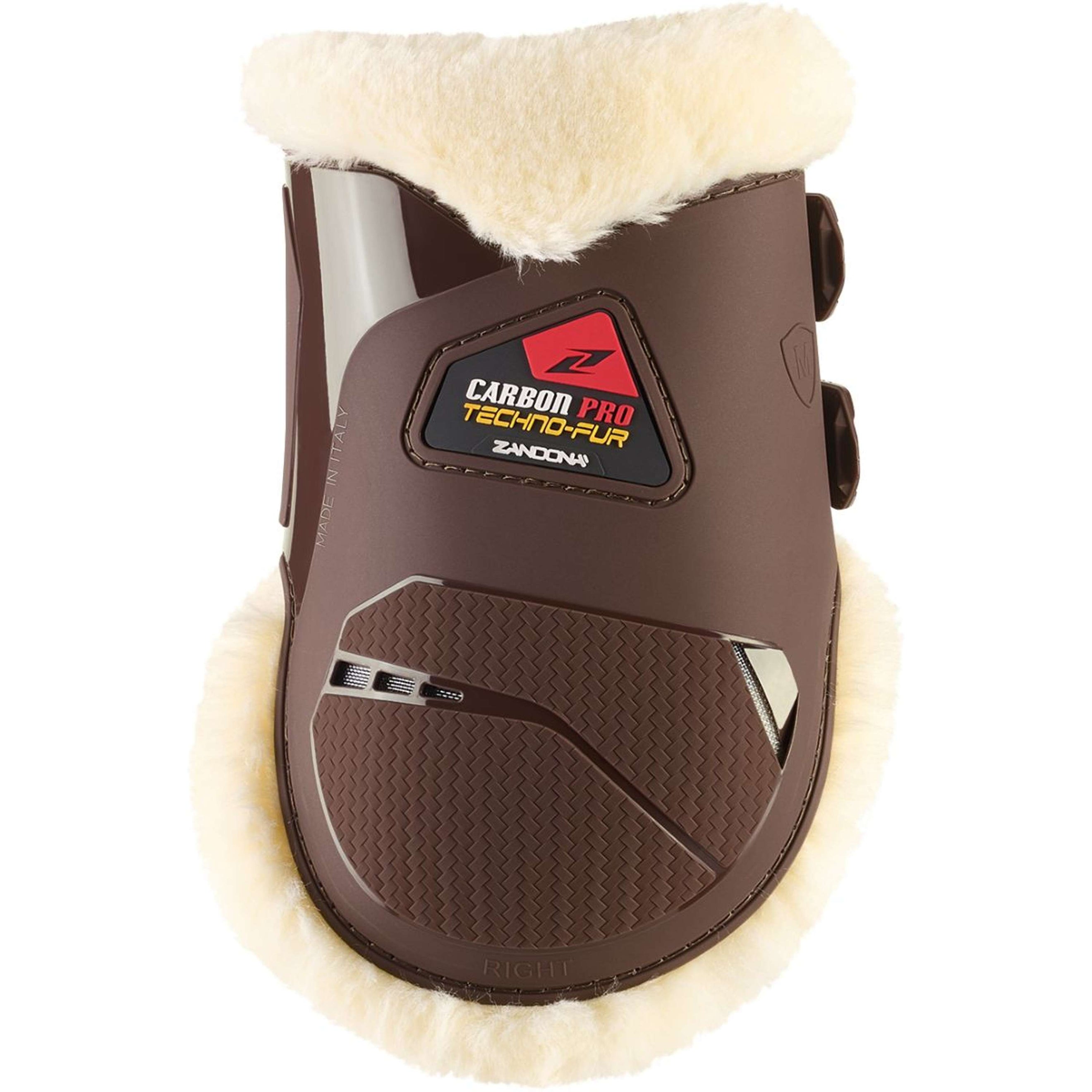 Zandona Fetlock Boots Carbon Pro Techno-Fur Brown